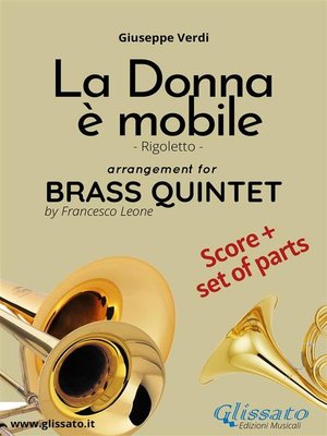 cover image of La donna è mobile--Brass Quintet score & parts